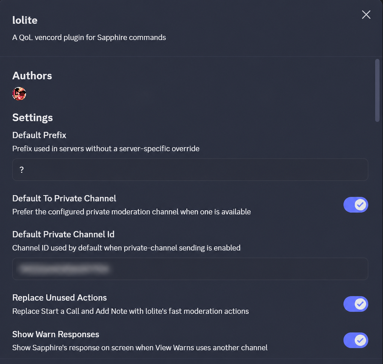 Iolite plugin settings